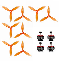 4PCS IFlight Xing 2207 1700KV 1800KV 3-6S Motor with GEMFAN 5149-3 5 Inch Props FPV Racing Motor Super Light Engine for RC Racing Drone DIY Quadcopter