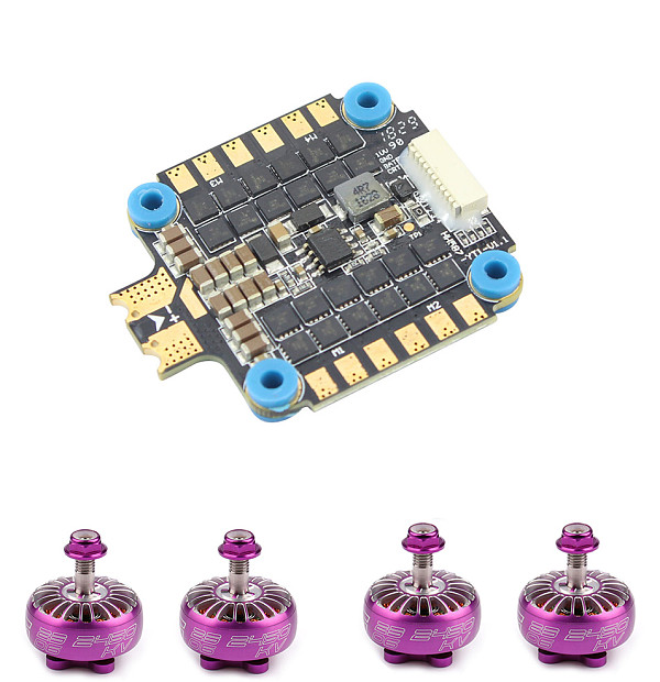 4pcs IFlight Xing X2306 2450KV 2-4S Motor with HobbyWing XRotor Micro 45A 6S 4in1 ESC for RC Racing Drone DIY Quadcopter