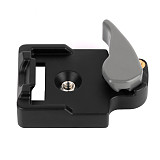 BGNING Quick Release Clamp Adapter for Camera Tripod with 200PL-14 Stabilizer Plate Mount for Manfrotto DSLR 496RC 498RC2 Monopod Head