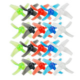 10Pairs LDARC 48mm 4-Blade Propeller 1.5mm Hole Props for TINY GT8 87.6mm FPV Racing Drone Quadcopter