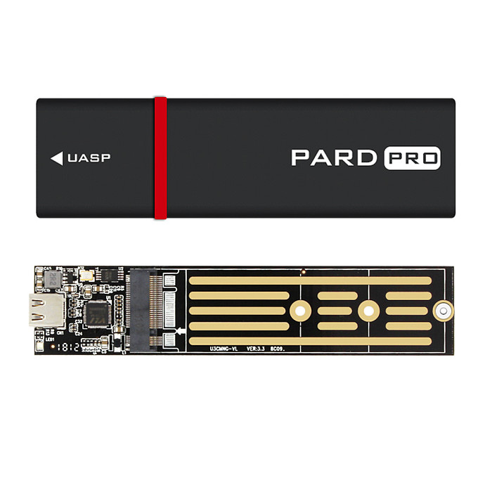JEYI PARD PRO TYPE-C USB3.1 USB3.0 m.2 NGFF SSD Mobile Drive VIA VLI716 Support TRIM SATA3 6Gbps UASP Aluminum SSD HDD Enclosure