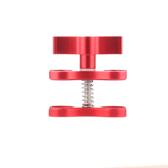 For GoPro13 BGNING CNC Two-Hole Butterfly Clip Clamp Light Arm Tripod Holder Mount Adapter Ball Head Sports Action Camera Bracket Diving Accessory