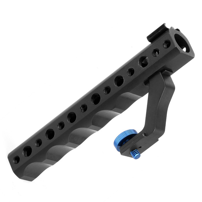 BGNING DSLR Camera Quick Release Top Handle 28mm with Hot Shoe 1/4  3/8  for DSLR Cage Rig Low Angle Shot for Sony A6500 GH5 G85 A7RIII