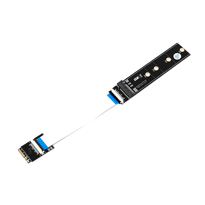 XT-XINTE M.2 NGFF Key M to Key A+E Extension Cable Adapter Card with High Speed FPC Cable for 2230/2242/2260/2280 Laptop SSD Adapter
