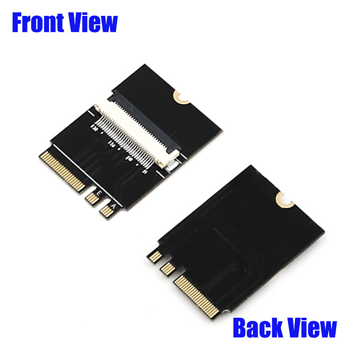 XT-XINTE M.2 NGFF Key M to Key A+E Extension Cable Adapter Card with High Speed FPC Cable for 2230/2242/2260/2280 Laptop SSD Adapter