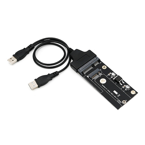 XT-XINTE 20+6Pin SSD to SATA 2.5inch USB Adapter Card with USB 2.0 Cable Converter for Laptop Thinkpad Lenovo X1 Carbon