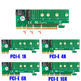XT-XINTE M.2 NGFF B-key SATA-Bus SSD to SATA3 Adapter PCIe Slot Riser Card Support 2230/2242/2260/2280 M2 SSD