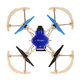 Feichao ZL100 DIY FPV RC Drone Wooden Qudacopter with 720P/480P Camera Remote Control Aircraft Teaching Model