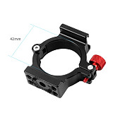 BGNING CNC Universal Expansion Bracket Mount PRO Version With 4-Ring Hot Shoe Adapter Ring For Zhiyun Smooth 4 Mobile Gimbal Handheld Tripod Accessories