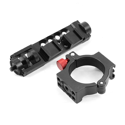 BGNING CNC Universal Expansion Bracket Mount PRO Version With 4-Ring Hot Shoe Adapter Ring For Zhiyun Smooth 4 Mobile Gimbal Handheld Tripod Accessories