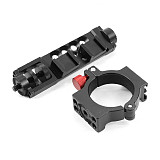 BGNING CNC Universal Expansion Bracket Mount PRO Version With 4-Ring Hot Shoe Adapter Ring For Zhiyun Smooth 4 Mobile Gimbal Handheld Tripod Accessories