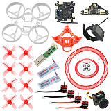 JMT DIY 65MM Brushless Whoop Indoor FPV Racing Drone RC Quadcopter Combo Kit With F4 Flight Control 5.8G VTX Turbo Eos2 Camera SE0603/SE0802 Motor F4 1.0/F4 2.0 Optional Support Customization