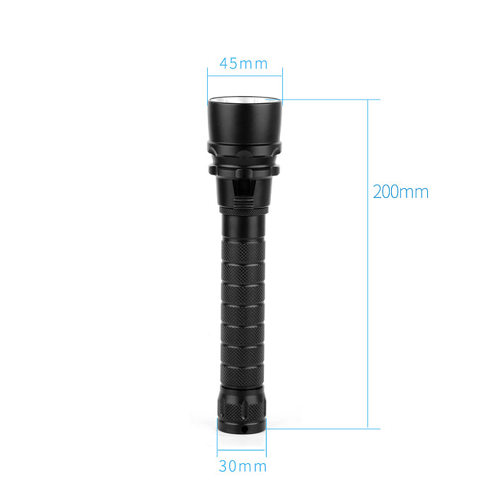 BGNING Aluminum Outdoor Waterproof Flashlight Photography Diving Flashlight Brightness 3800LM RC-M08