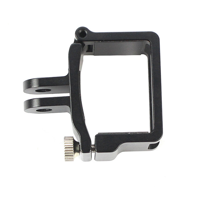 BGNING Aluminum Alloy Clip Fixed Adapter 1/4  Hole Support Selfie Stick Tripod Mount for Gopro Sport Camera Osmo Pocket Handheld Gimbal