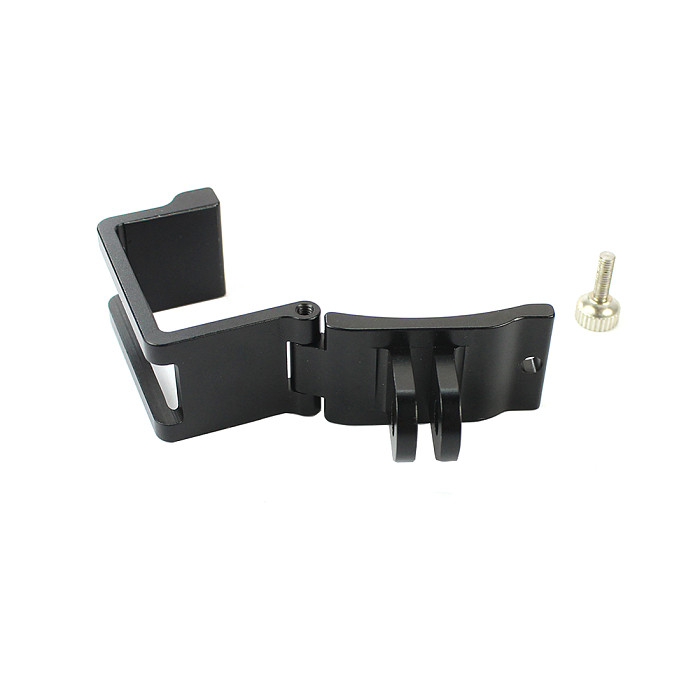 BGNING Aluminum Alloy Clip Fixed Adapter 1/4  Hole Support Selfie Stick Tripod Mount for Gopro Sport Camera Osmo Pocket Handheld Gimbal