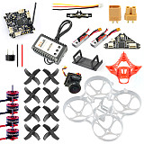 JMT DIY 75MM Brushless Whoop FPV Racing Drone RC Quadcopter Combo Kit With F4 Flight Control 5.8G VTX Turbo Eos2 Camera FPV Watch/Goggles SE0802 Motors