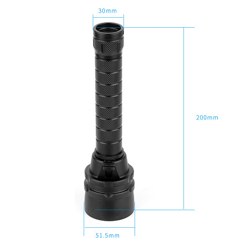 BGNING Aluminum Outdoor Waterproof Flashlight Photography Diving Flashlight Brightness 5000LM RC-M09