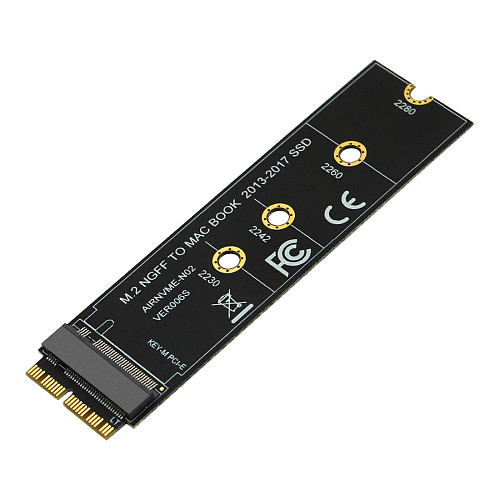 XT-XINTE 1/10pc M key M.2 NGFF PCIe SSD Adapter Card for Apple MACBOOK Air 2013 ~ 2017 Laptop A1465 A1466 Pro A1398 A1502 A1419 2230-2280 SSD