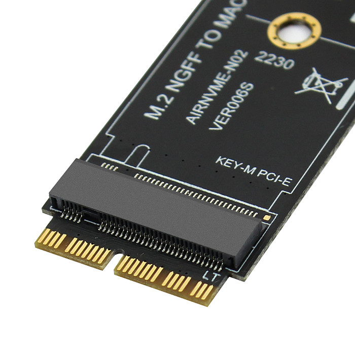 XT-XINTE 1/10pc M key M.2 NGFF PCIe SSD Adapter Card for Apple MACBOOK Air 2013 ~ 2017 Laptop A1465 A1466 Pro A1398 A1502 A1419 2230-2280 SSD