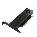 JEYI SK9 m.2 Expansion NVMe Adapter NGFF Turn PCIE3.0 Cooling Fan SSD Dual Add on Card SATA3 with Fan Aluminum Cover Capacitance