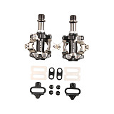 GUB M101 Aluminum Alloy Bicycle Pedals MTB Road Bearing Pedals Chrome Molybdenum Steel Bicycle Part Self-locking Cycling Pedals 1 Pair/set