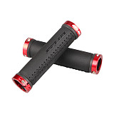 GUB G-506 Bicycle Handlebar Grips Hand-stitched Fiber Leather Cycling Wear-resistant Non-slip Lockable 22.2mm Bicycle Grips Outdoor Cycling Accessories