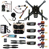 S600 Full Set DIY FPV Drone 4 axis Quadcopter Kit Pix2.4.8 Flight Control GPS 7M 40A ESC 700kv Motor AT9S TX RX Lipo Ba