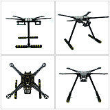 DIY FPV Drone Kit Welded S600 4 axis Aerial Quadcopter Unassembled w/ Pix2.4.8 Flight Control GPS 7M 40A ESC 700kv Motor