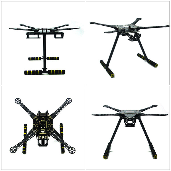DIY FPV Drone Kit Welded S600 4 axis Aerial Quadcopter w/ Pix2.4.8 Flight Control GPS 7M 40A ESC 700kv Motor FS-I6 TX RX
