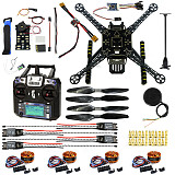 DIY FPV Drone Kit Welded S600 4 axis Aerial Quadcopter w/ Pix2.4.8 Flight Control GPS 7M 40A ESC 700kv Motor FS-I6 TX RX