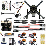 Full Set DIY FPV Drone S600 4 axis Aerial Quadcopter w/ Pix2.4.8 Flight Control GPS 7M 40A ESC 700kv Motor AT9S TX RX Ba