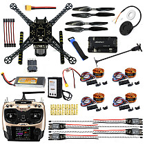 DIY FPV Drone W/ AT9S TX RX S600 4 axis Quadcopter APM 2.8 Flight Control GPS 7M 40A ESC 700kv Motor 4400MAH Battery Ful