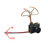5.8G 25mW 32CH Mini Tiny AV Transmitter TX with 520TVL Camera for DIY Indoor Brushed Racing Drone FPV  FX797T
