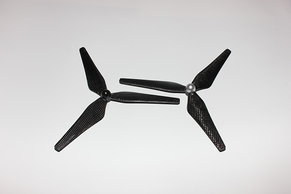 1 Pair 9450 3-Blades Carbon Fiber Propeller 9.4x5.0 CW/CCW Props for Helicopters Airplanes Propellers RC Model FPV