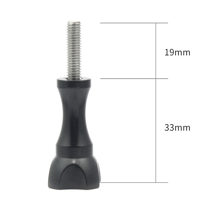 BGNING CNC Aluminium Tripod Mount Adapter With Metal Long Screw for GoPro XIAOYI GITUP SJCAM Sports Camera
