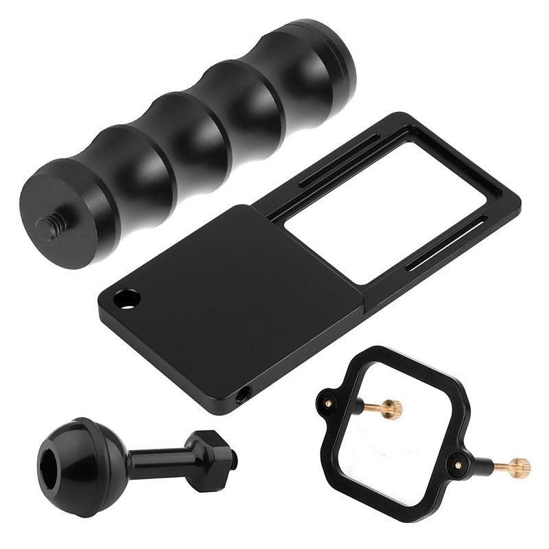 BGNING Camera Bracket Switch Plate Adapter with Square Fitting 1/4 Screw Ball Head Handle for Gopro7/6/5/4/3+/session Action Camera Tripod Stabilizer Gimbal Stabilizer Connect Adapter