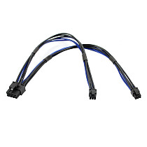 Dual Mini PCI-E 6Pin 6P to Standard PCIE 8Pin 8P Video Graphics Card Cord Power Cable for Apple Mac G5 for Mac Pro Accessories