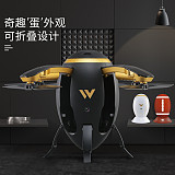ATTOP W5 2.4GHz Foldable Flying Egg Drone with Remote Control WIFI FPV Foldable Selfie Drone RC Quadcopter Altitude Hold RC Drone Model Toy Hobby