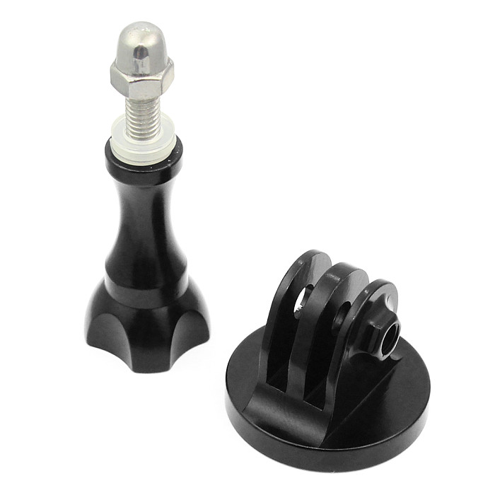 BGNING CNC Aluminium Tripod Mount Adapter With Metal Long Screw for GoPro XIAOYI GITUP SJCAM Sports Camera