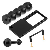BGNING Camera Bracket Switch Plate Adapter with C-shaped Fitting 1/4 Screw Ball Head Handle for Gopro7/6/5/4/3+/session Action Camera Tripod Stabilizer Gimbal Stabilizer Connect Adapter