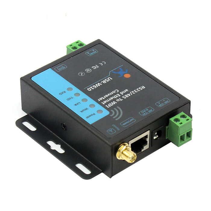 RS232 RS485 Serial To WiFi and Ethernet Converter USR-W610 Support TCP Server/TCP Client/UDP Server/UDP