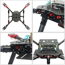 DIY GPS Drone X4 460mm Umbrella Foldable RC Quadcopter 4-Axis ARF Unassemble AT10 APM2.8 FPV Aircraft with Gimbal