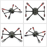 DIY GPS Drone X4 460mm Umbrella Foldable RC Quadcopter 4-Axis ARF Unassemble AT10 APM2.8 FPV Aircraft with Gimbal