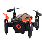 Attop XT-2 Portable Selfie Drone Mini Foldable RC Drone for Beginners and Kids One Key Take OFF WIFI FPV Altitude Hold Quadcopter 30W Wifi Version/ Standard No Camera Version (Orange, No Camera)