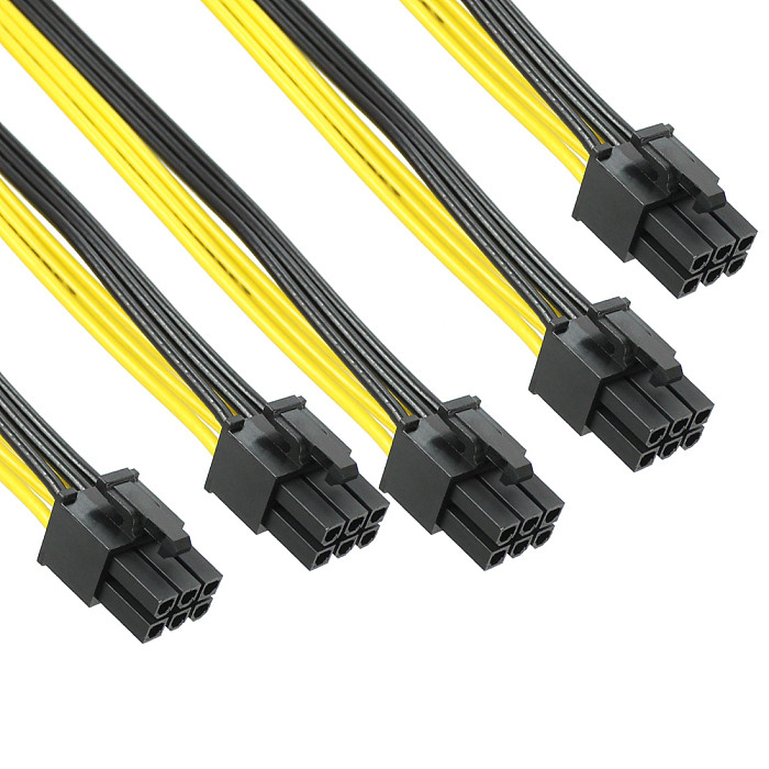 XT-XINTE S7 S9 to 5X PCI-E PCIe 6Pin GPU Graphics Card Splitter Power Cable for BTC Miner Bitcoin Litecoin S11 T9+ X10 L3+ A3 A841 M3 P3