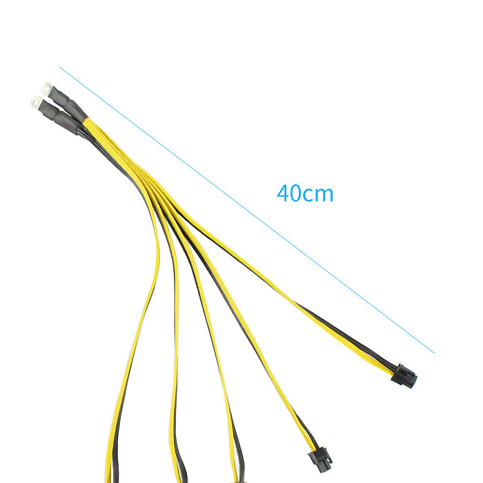 XT-XINTE S7 S9 to 5X PCI-E PCIe 6Pin GPU Graphics Card Splitter Power Cable for BTC Miner Bitcoin Litecoin S11 T9+ X10 L3+ A3 A841 M3 P3