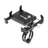 GUB Bicycle & Motorcycle Phone Mount, Aluminum Alloy Bike Phone Holder Adjustable Width for Device Between 3.5 to 6.2 Inch, fit for Φ22.2/25.4/31.8 Handles (Black)