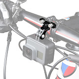 GUB CNC Aluminum Alloy Bicycle Handlebar Holder Universal for Sports Camera, Bike Action Camera Mount Compatible for MTB Road Bikes