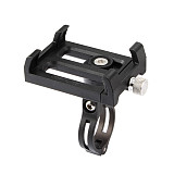 GUB 360° Rotation Bicycle Motorcycle Phone Mount, Bike Motorcycle Handlebar Cell Phone Clamp Compatible with 3.5 to 6.2 Inch Device (Black)