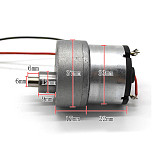 Feichao 37 With Line 500 Geared Motor 6mm D Type Shaft High Torque Metal Gear 6V 12V Slow Speed Motor DIY Electric Toy Accessories